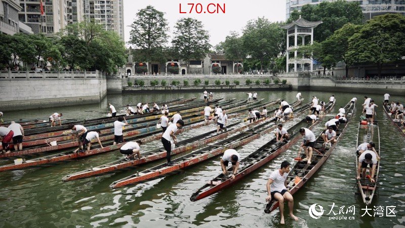 图1. 广州猎德村“起龙”迎端午。人民网 吴宇扬扬摄