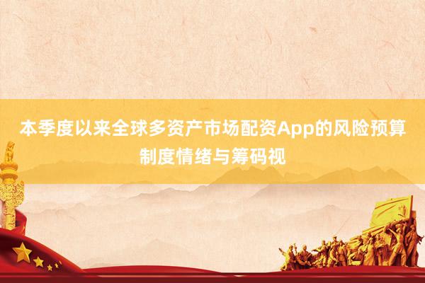 本季度以来全球多资产市场配资App的风险预算制度情绪与筹码视