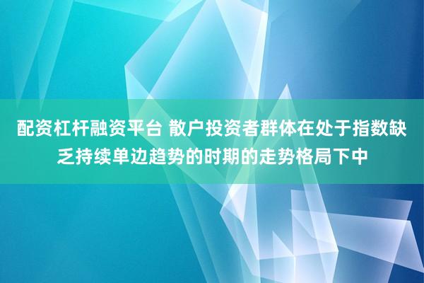 配资杠杆融资平台 散户投资者群体在处于指数缺乏持续单边趋势的时期的走势格局下中