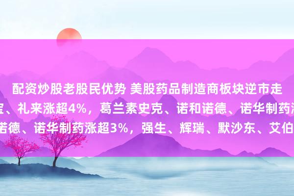 配资炒股老股民优势 美股药品制造商板块逆市走强，阿斯利康、施贵宝、礼来涨超4%，葛兰素史克、诺和诺德、诺华制药涨超3%，强生、辉瑞、默沙东、艾伯维涨超2%