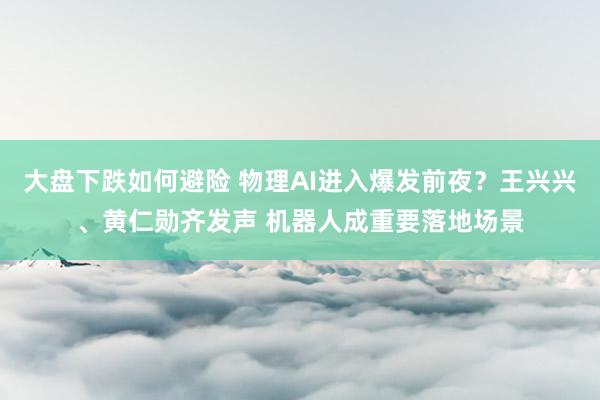 大盘下跌如何避险 物理AI进入爆发前夜？王兴兴、黄仁勋齐发声 机器人成重要落地场景